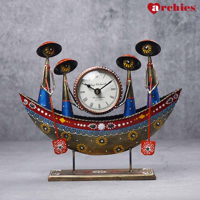 Desi Archies Boat Design Table  Clock