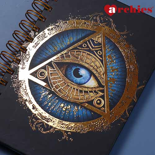 Mighty Evil Eye Spiral Journal