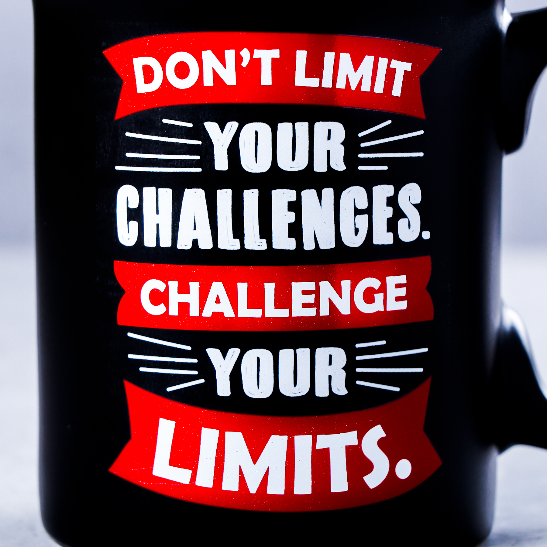 Challenge Your Limits Quotation Corporate Mug