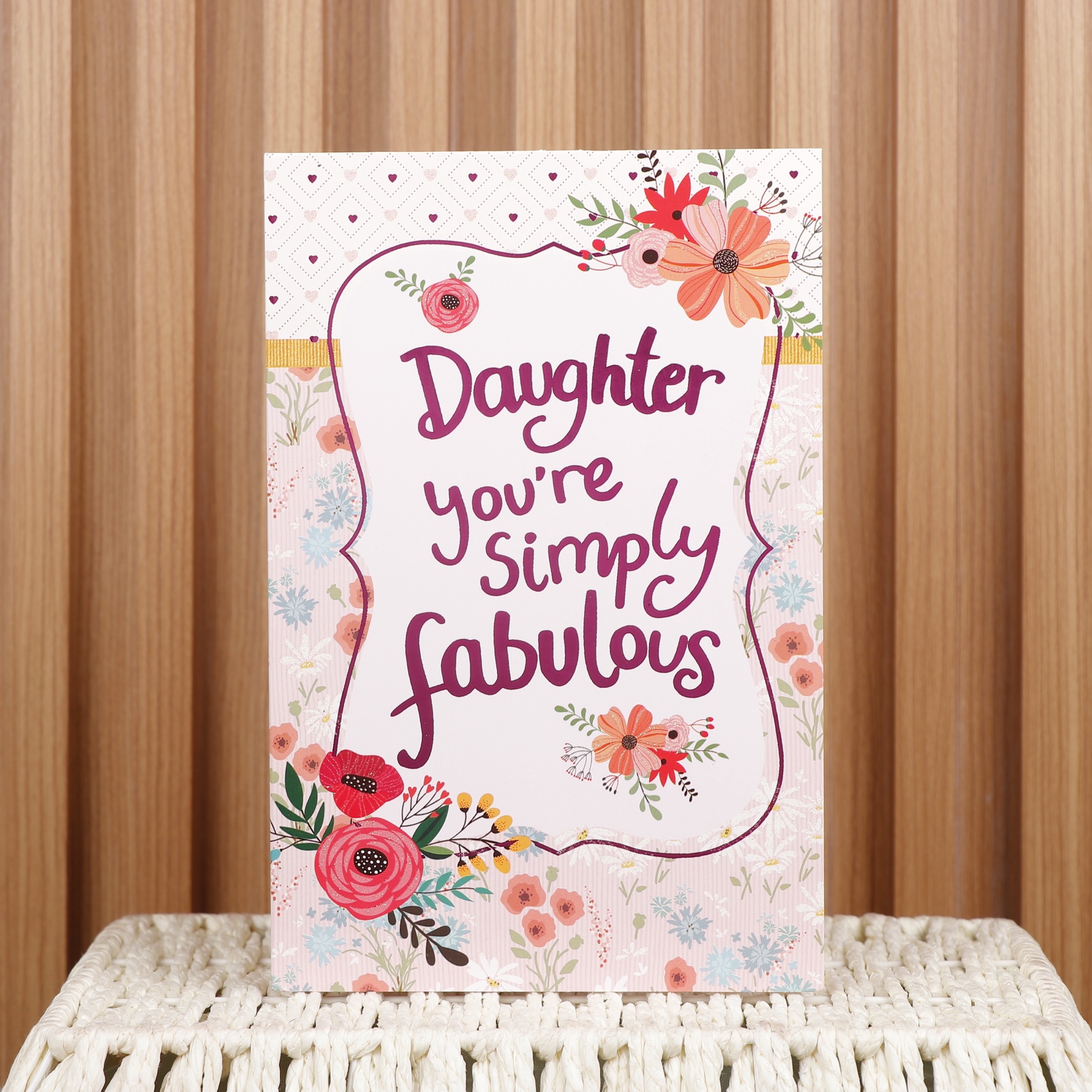 Best Daughters Day Greeting Card wih Chocolate