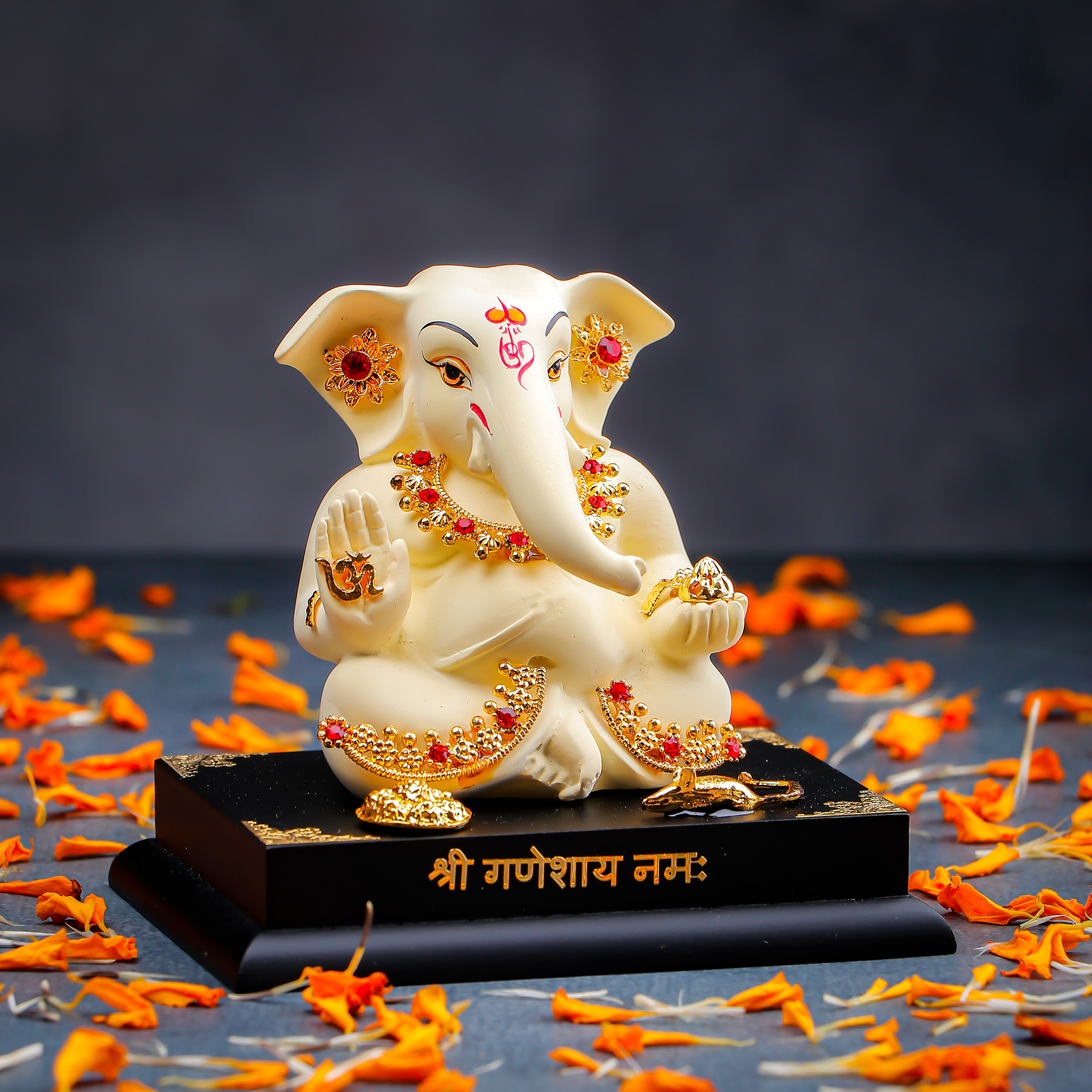 Elegant Blessings Ganesha Idol