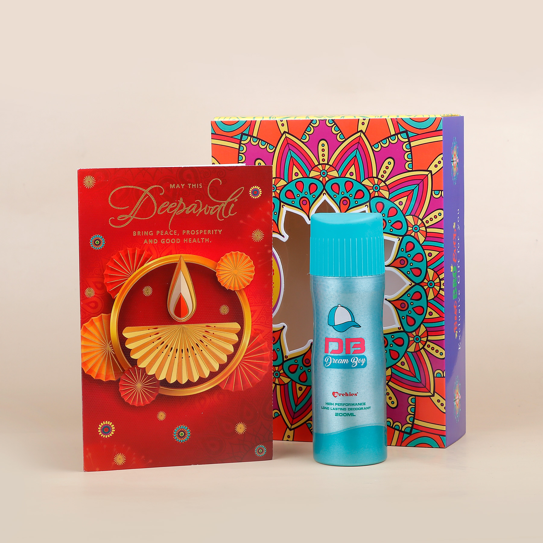 Spleding Diwali Wishes Card with Perfume Gift Set