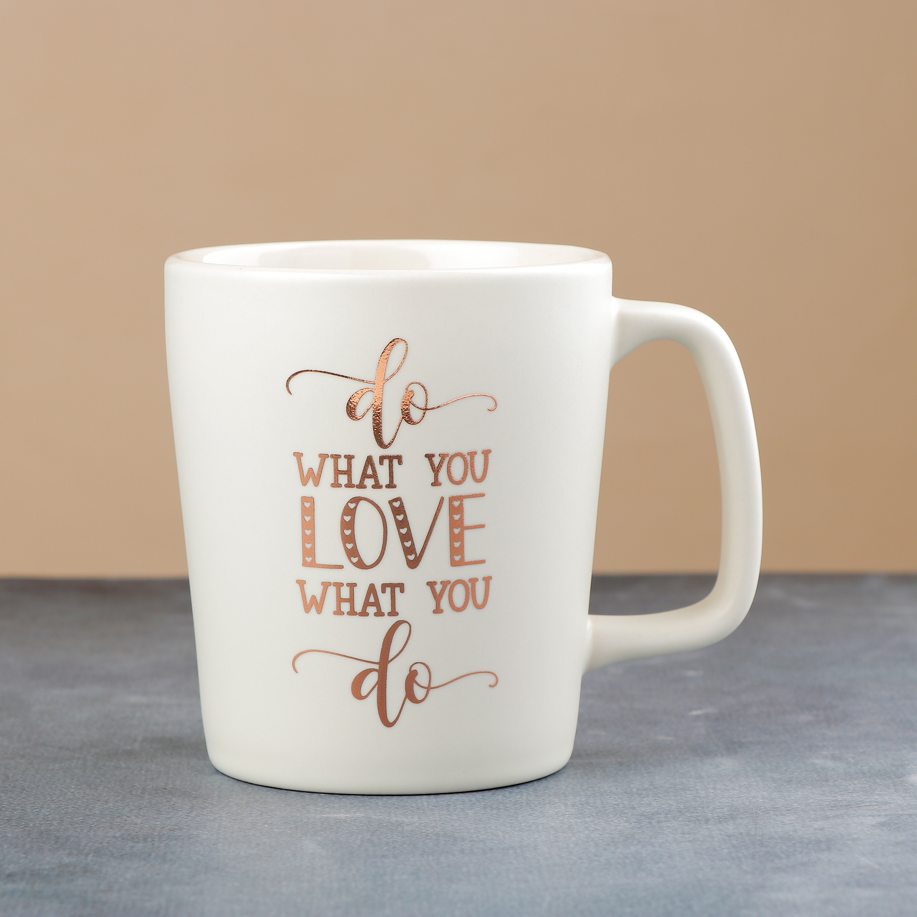 White Quoted Ceramic Coffee Mug