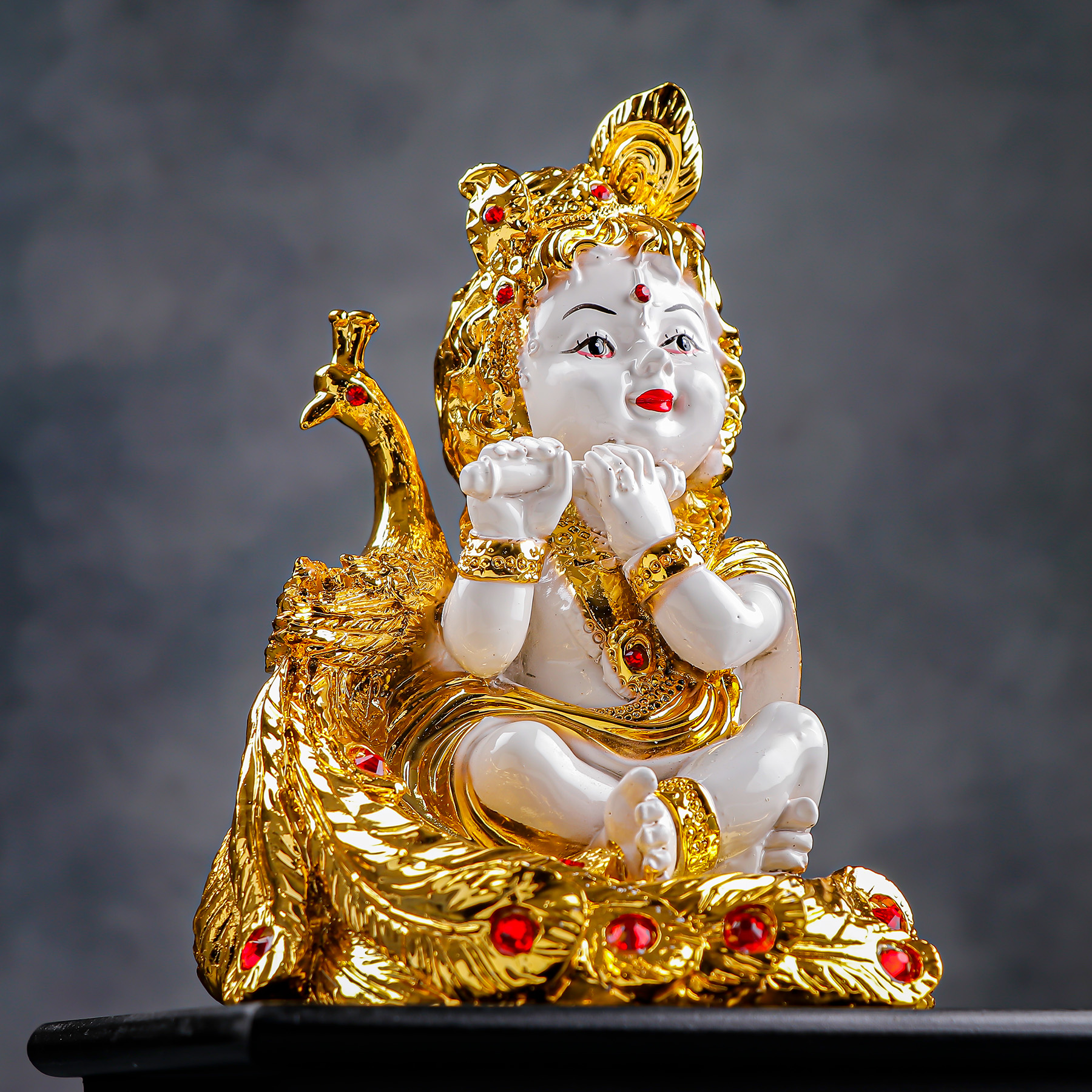 Little Krishna Gold Plated Showpiece