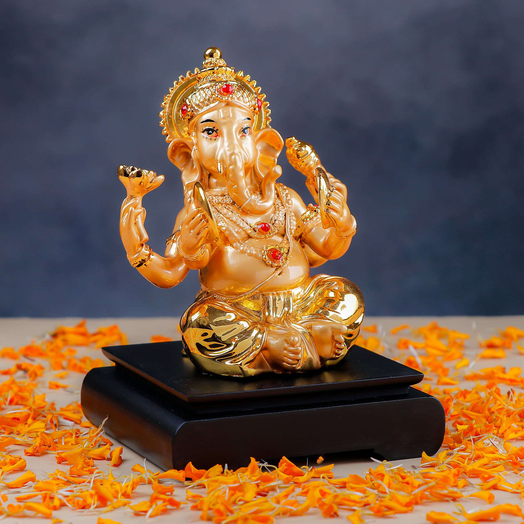 Golden Glory Shree Ganesha Idol