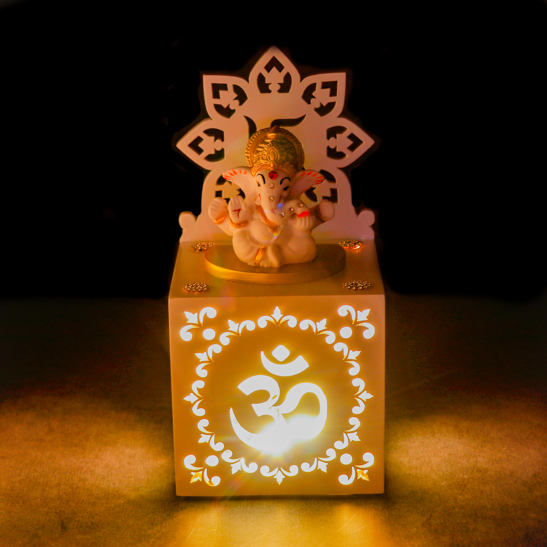 Illuminating Ganesha LED Idol