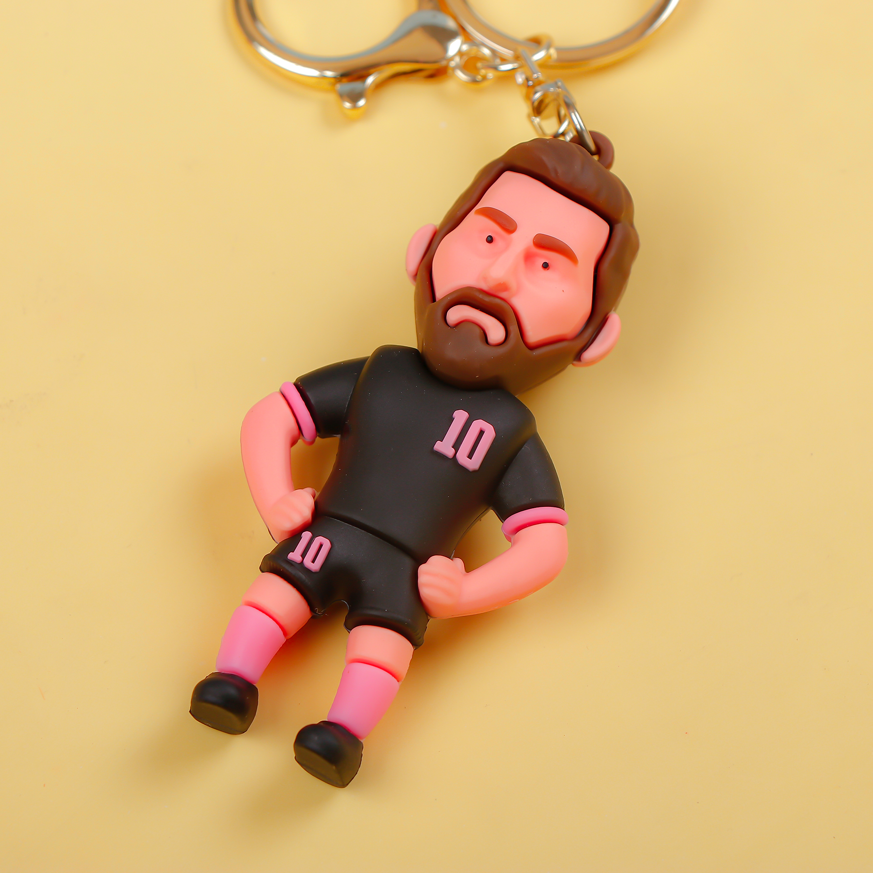 Football Messi XBTO Black Keychain