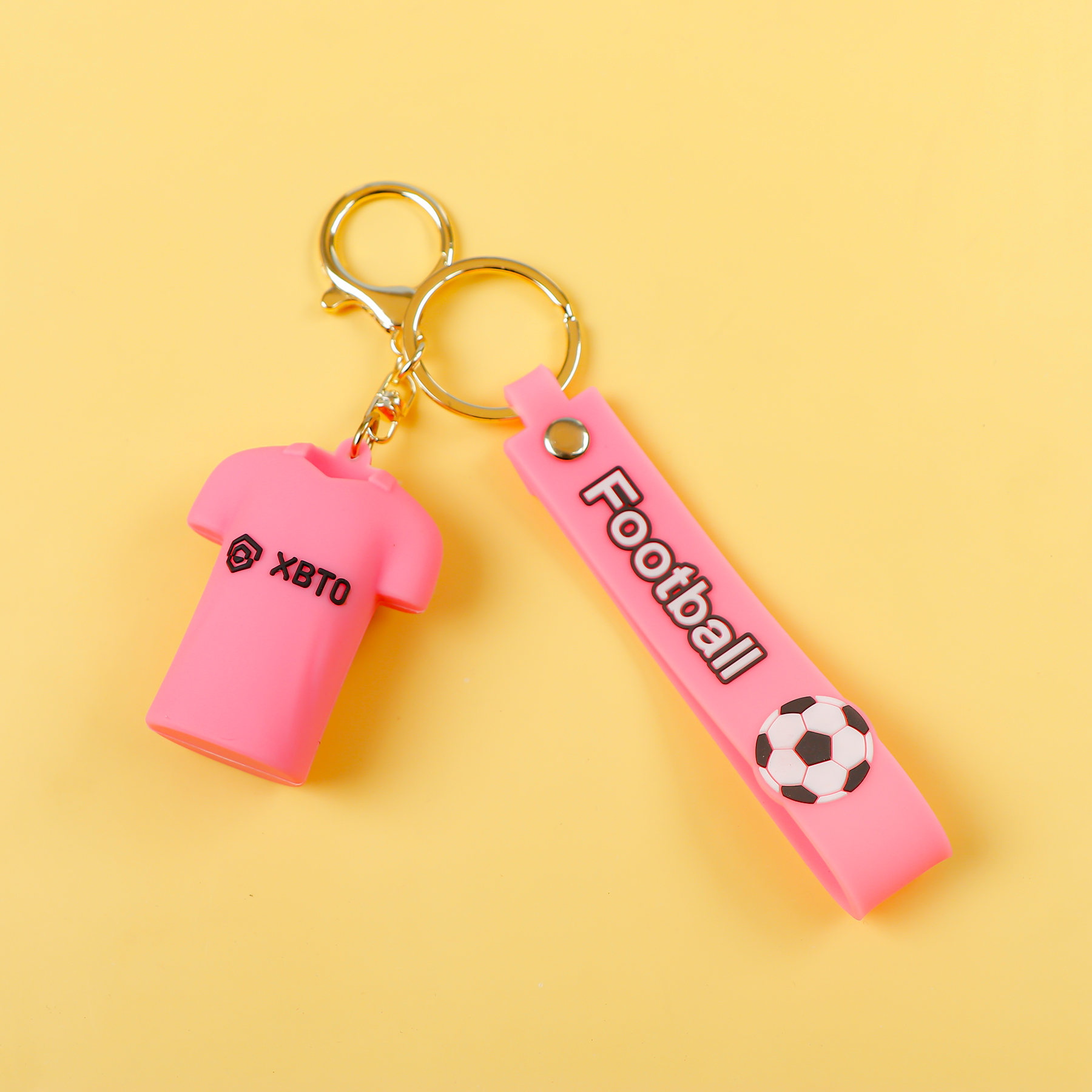 Football Messi Pink Jersey XBTO Keychain