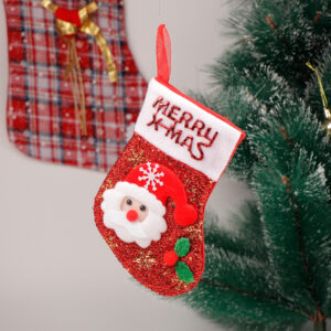 Merry Christmas Hanging Sock