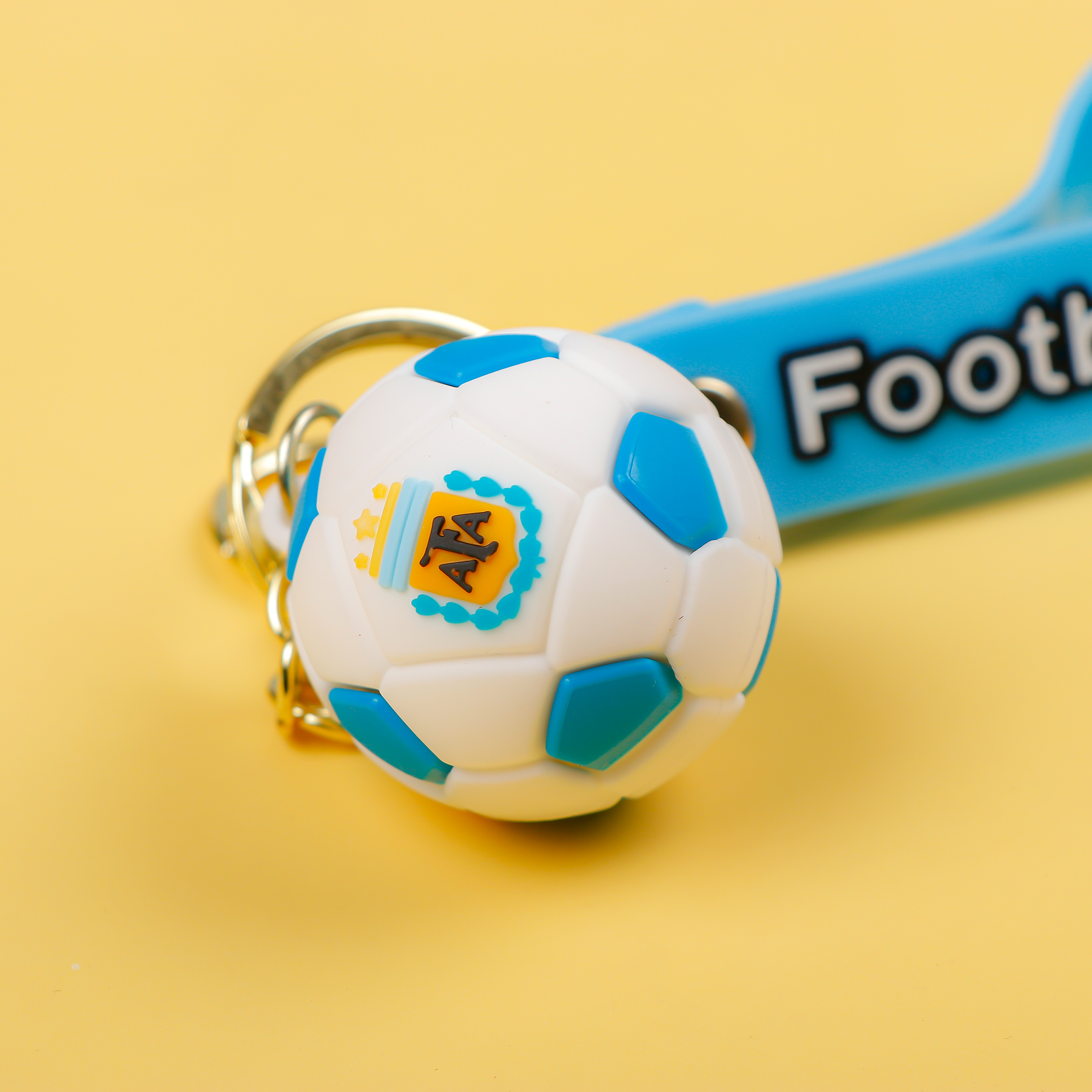 Football Dark Blue Ball Keychain