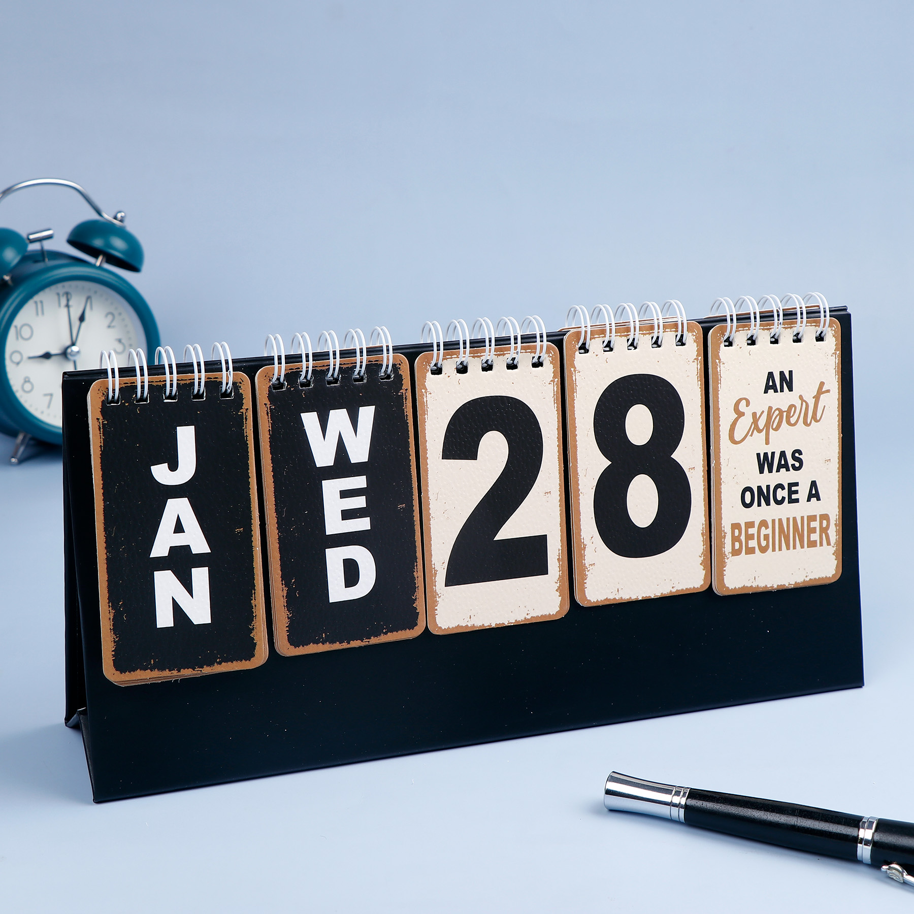 Corporate Desk Top Calendar 2025 with Quotes with envelopes