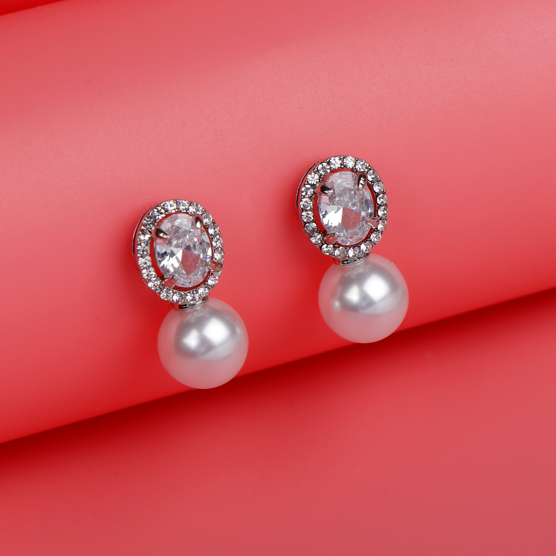 White Pearl Studs