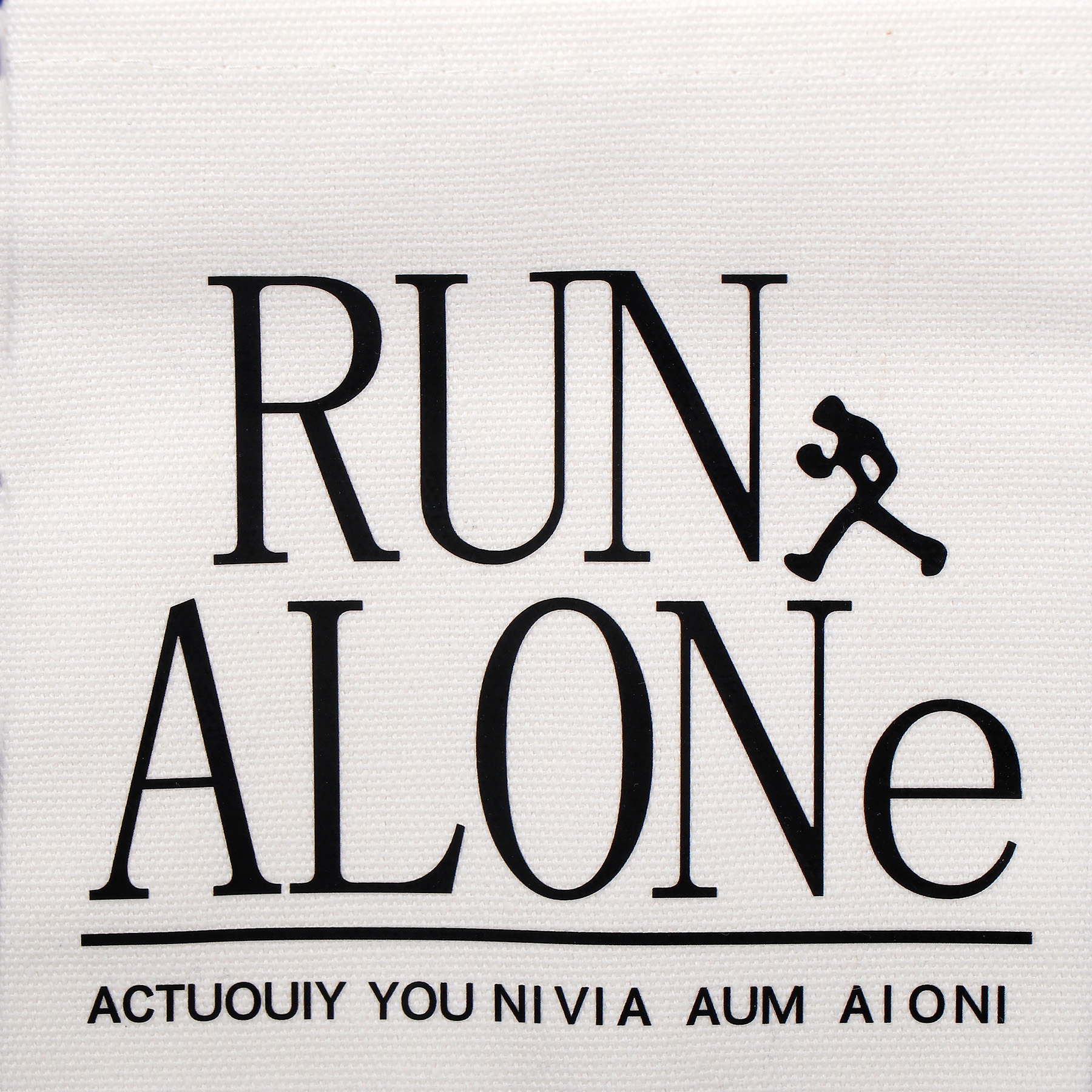 Run Alone Pink Quoted Tote Bag