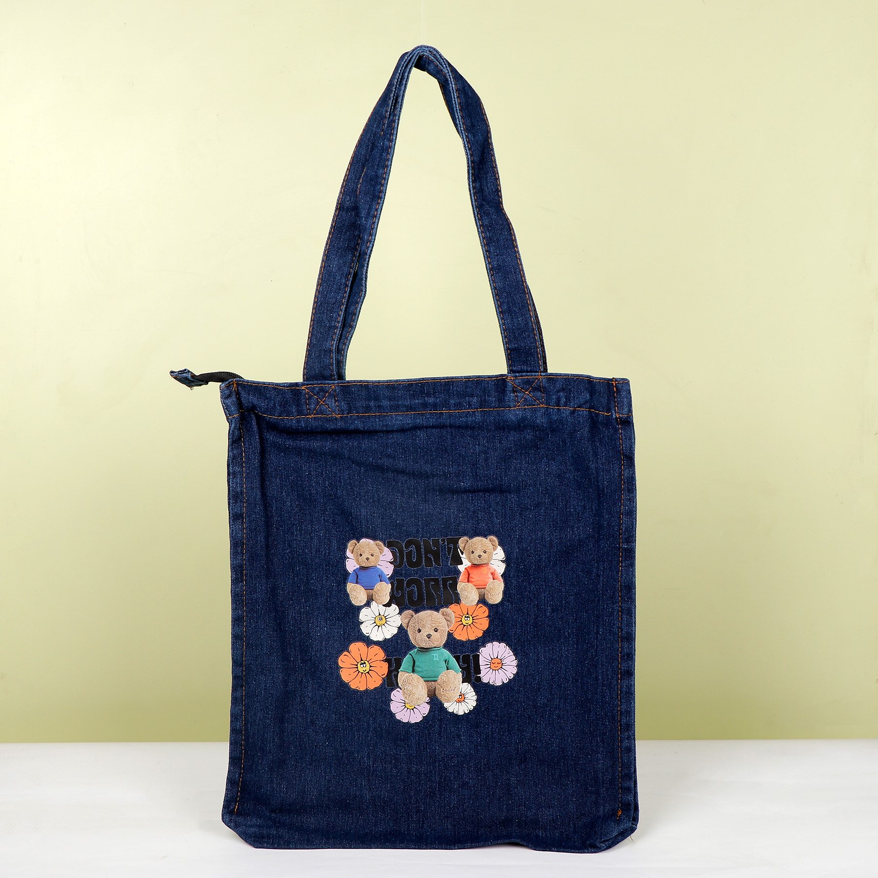 Blooming Teddy Quoted Tote Bag