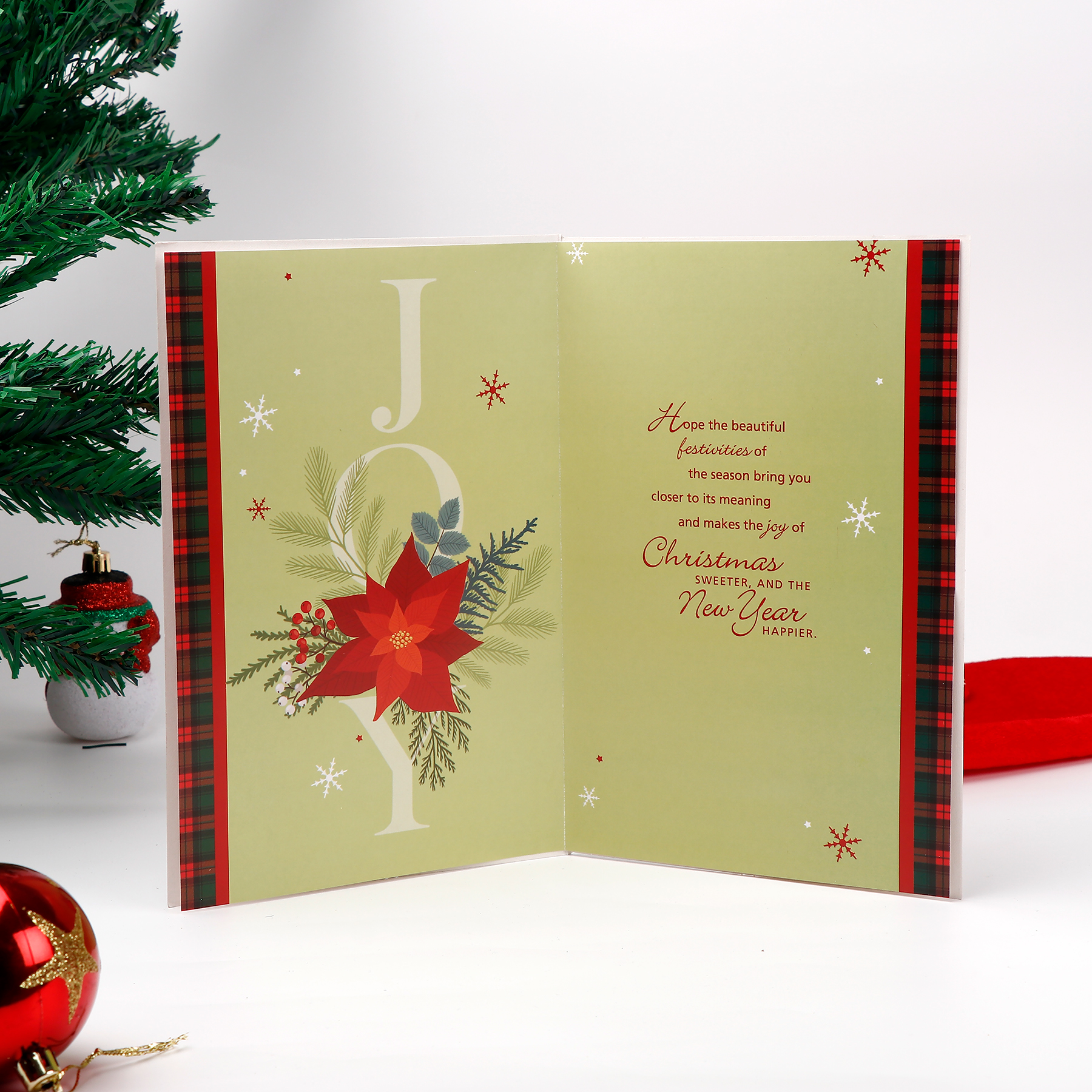 Joy Christmas Greeting Card Pack of 6