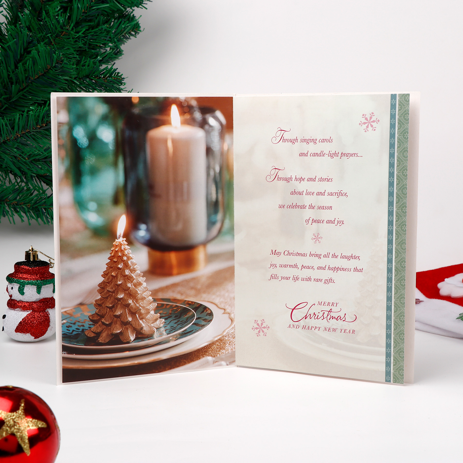 For Blessings Christmas Greeting Card Pack of 6