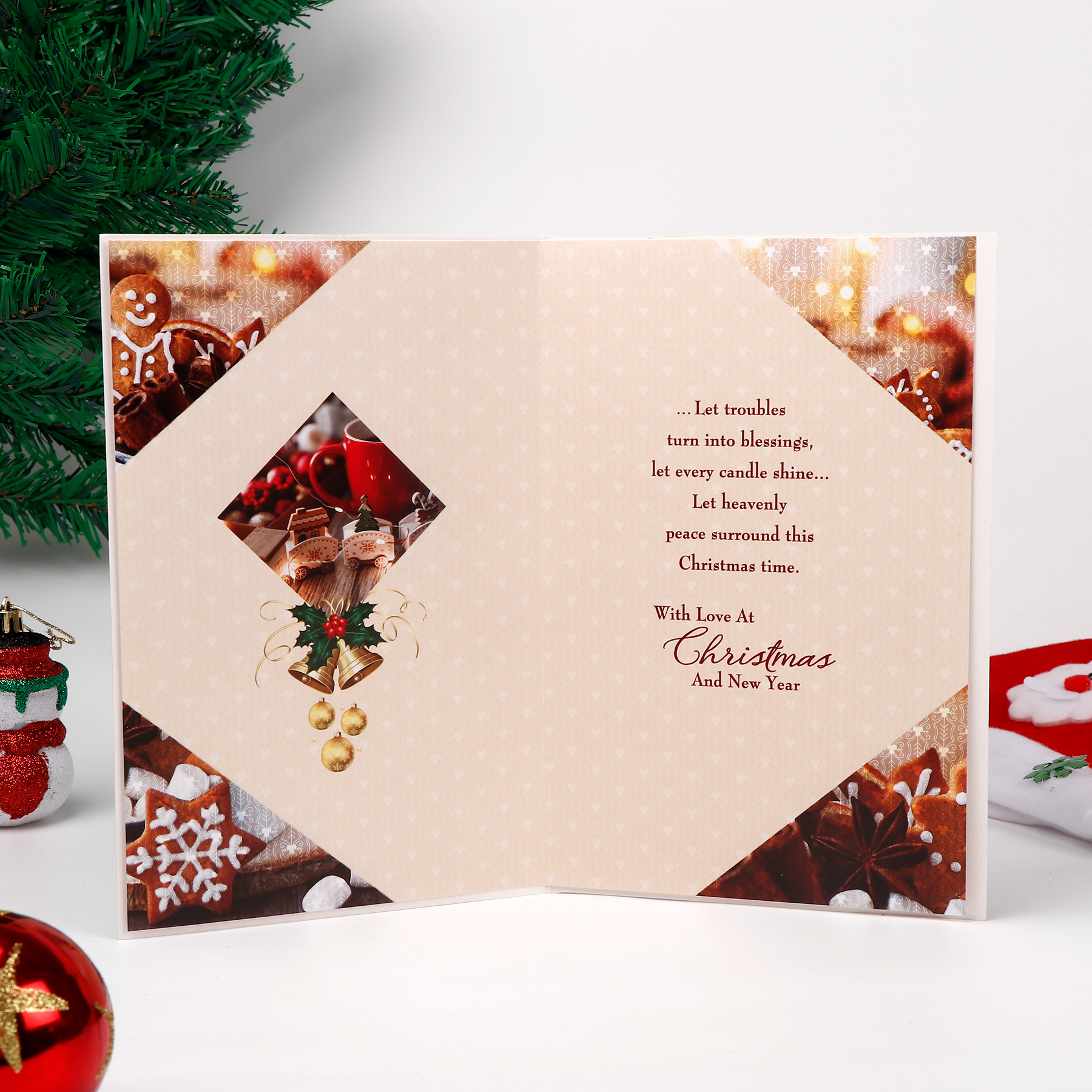 God Bless You Christmas Greeting Card Pack of 6