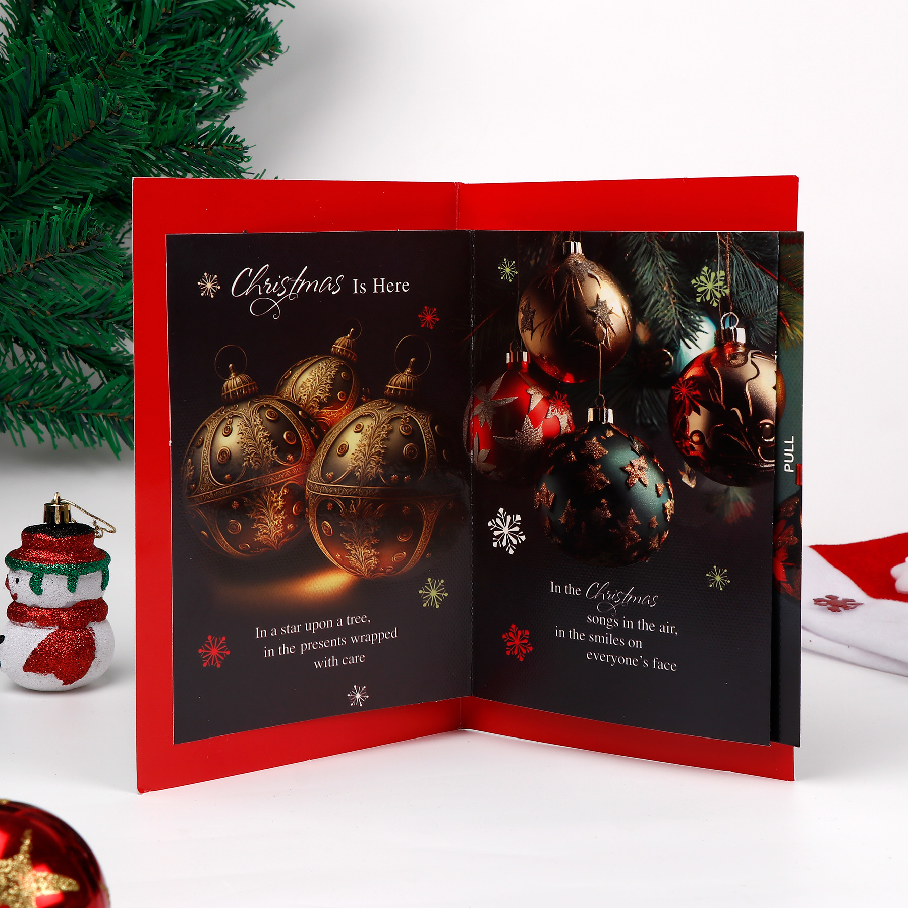 Gold Foil Christmas Greeting Card Pack of 6