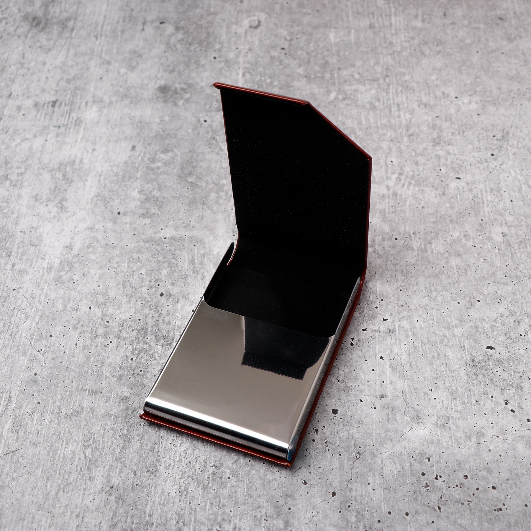 Rusty Brown Sleek Card Holder