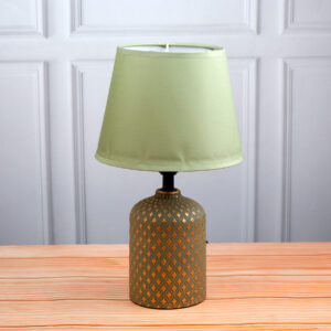 Moss Green Ceramic LED Table Lamp