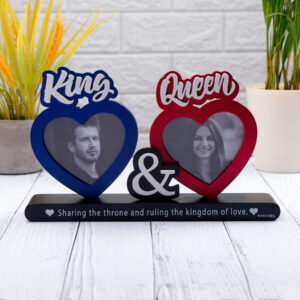 King & Queen Quoted Romantic Photo Frame