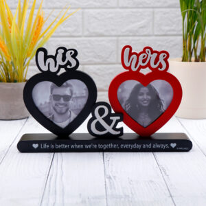 His & Hers Quoted Romantic Photo Frame